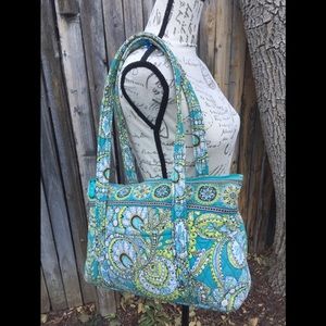 Vera Bradley "Peacock" Shoulder Bag Tote Shopper